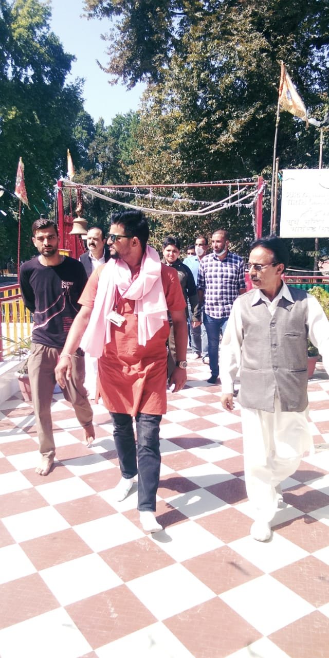 Cricketer Sh. Suresh Raina at Martand Surya Temple