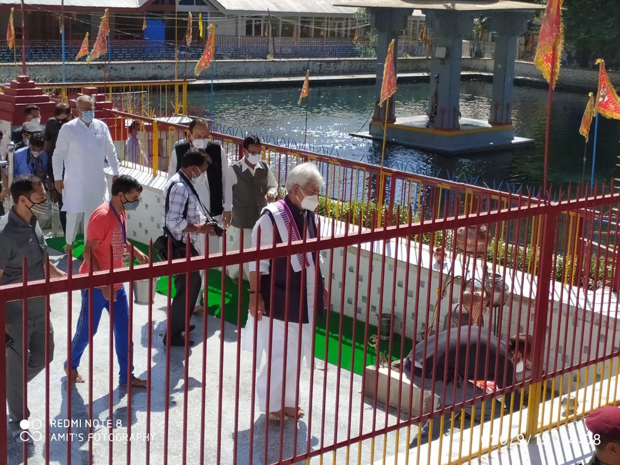 Hon'ble LG Sh. Manoj Shina Ji at Martand Surya Temple